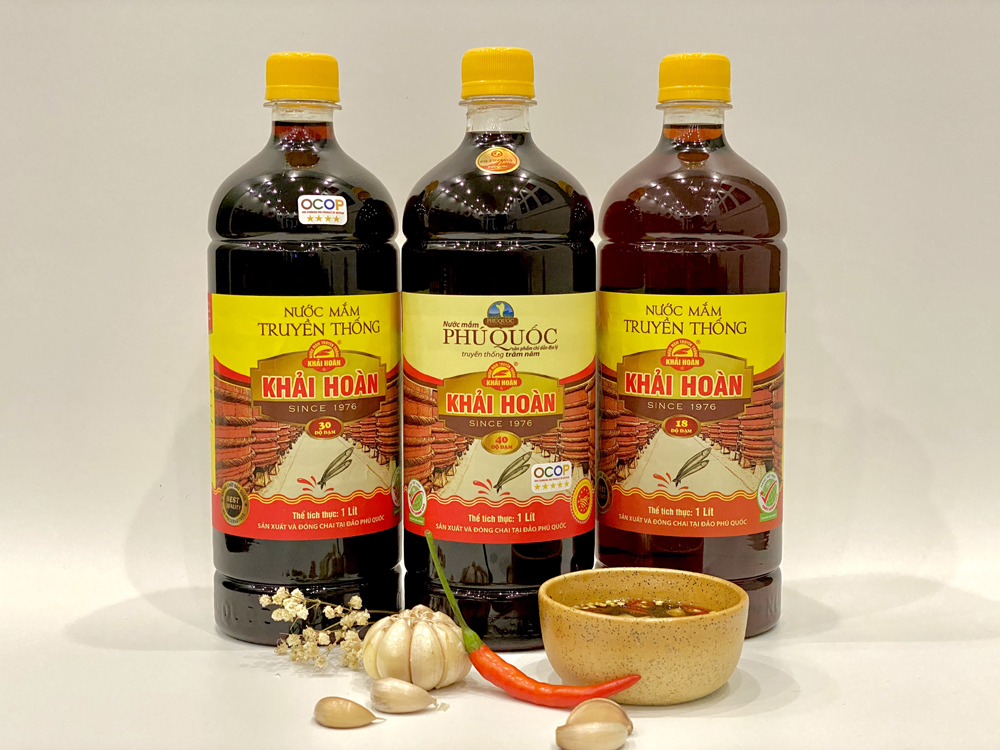 Nước Mắm Truyền Thống Khải Hoàn 18N - Chai 1 Lít
