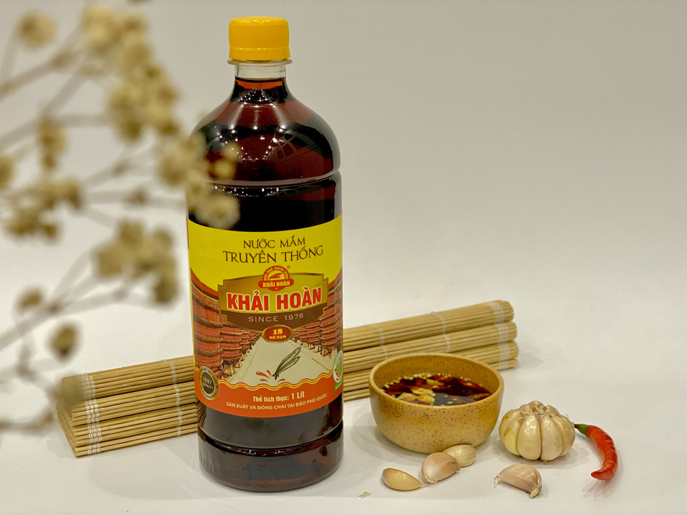 Nước Mắm Truyền Thống Khải Hoàn 18N - Chai 1 Lít